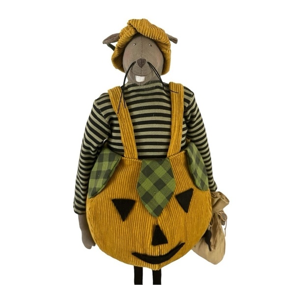 Rare Department 56 Halloween Counting Crow Studio Mouse  Jack-o’-lantern - Picture 1 of 6
